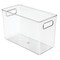 mDesign Plastic Bathroom Vanity Storage Organizer Bin with Handles